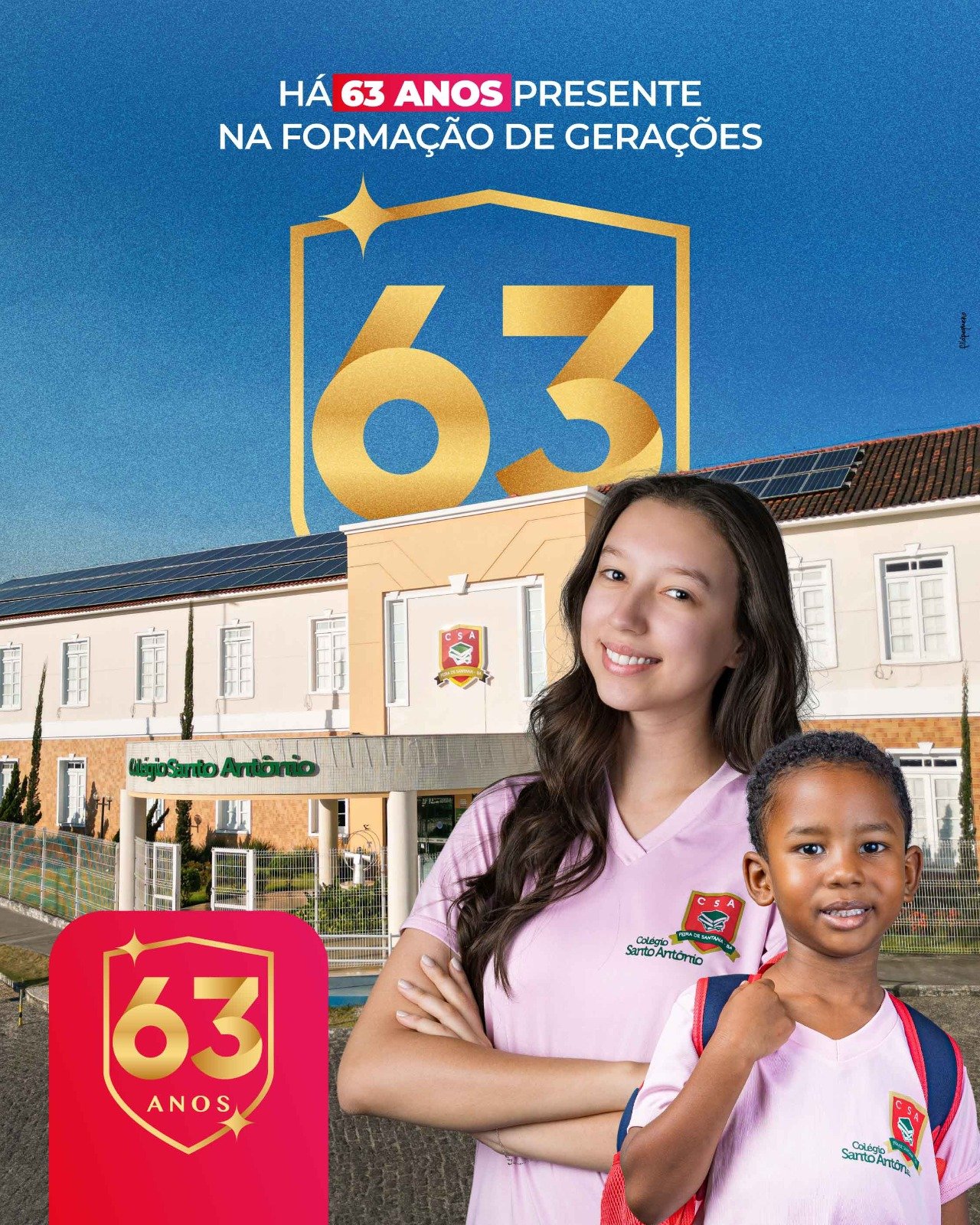 Há 63 anos presente na formação de gerações.